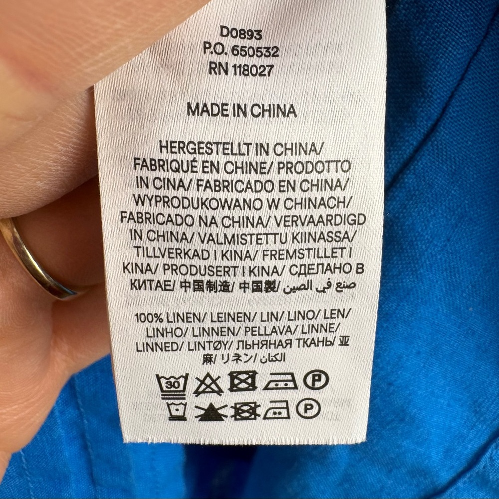 Boden Bright Blue V‑Neck Midi Dress - Picture 9 of 9